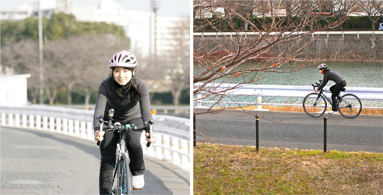自転車ツーキニスト　岩吉 さん　通勤風景写真01
