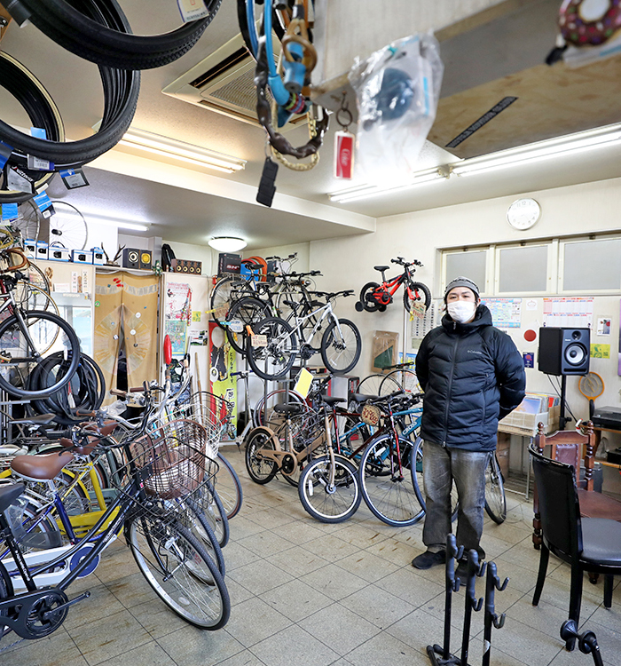 北九州市内の自転車ショップ 写真